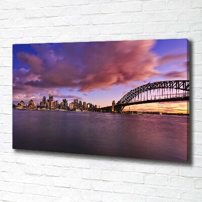 Canvas wall art Bridge in Sidney