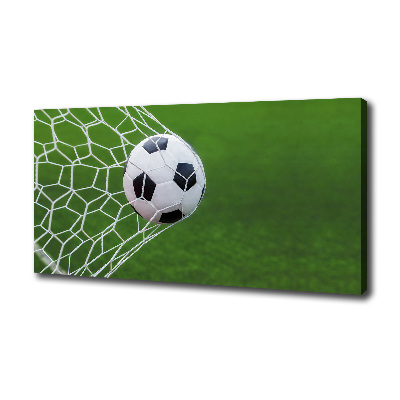 Canvas wall art Ball in the goal