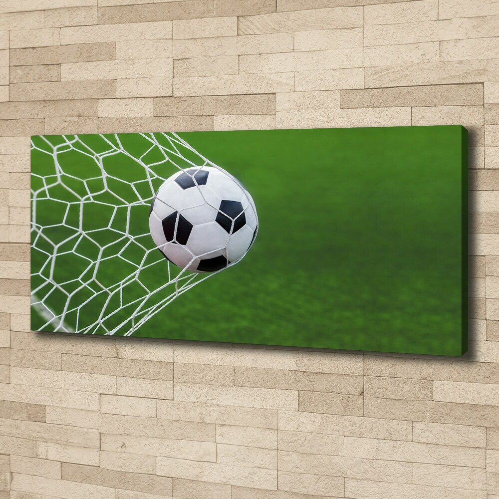 Canvas wall art Ball in the goal