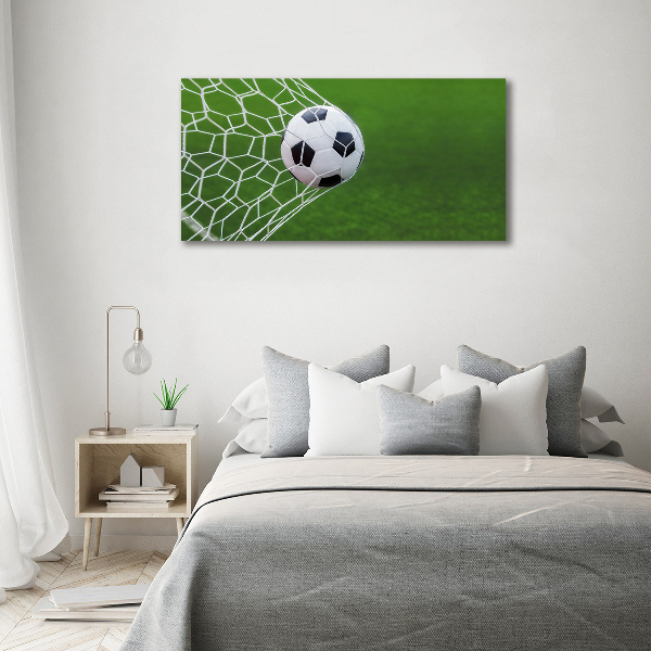 Canvas wall art Ball in the goal