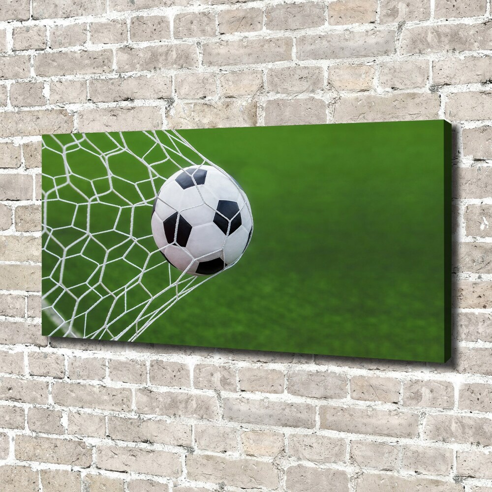 Canvas wall art Ball in the goal