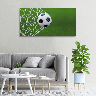 Canvas wall art Ball in the goal