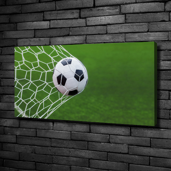 Canvas wall art Ball in the goal