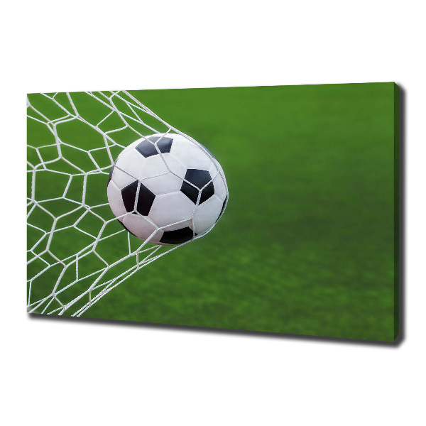 Canvas wall art Ball in the goal