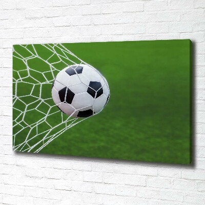 Canvas wall art Ball in the goal