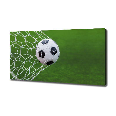 Canvas wall art Ball in the goal