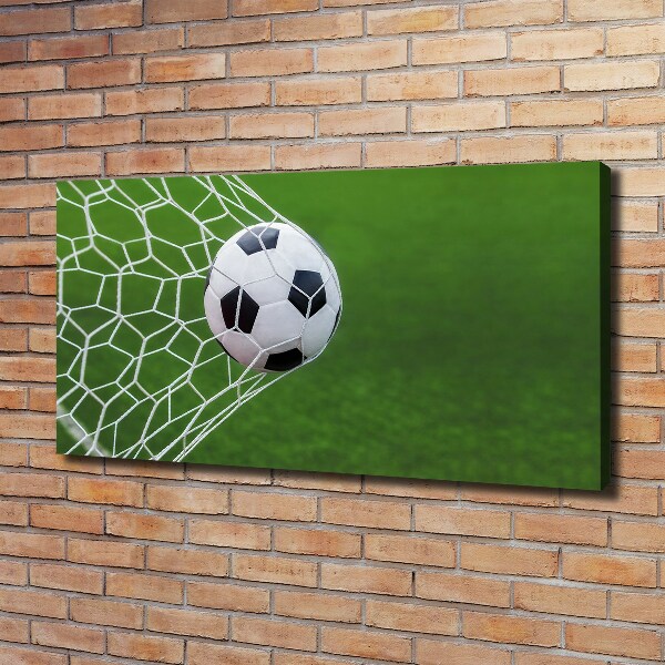 Canvas wall art Ball in the goal