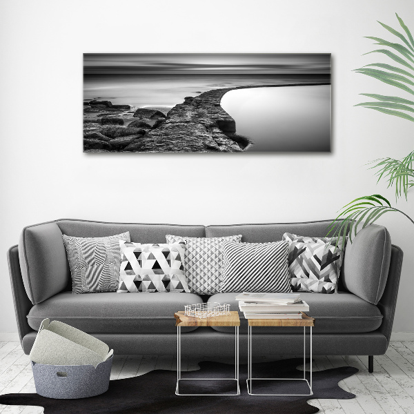 Canvas wall art Stony beach