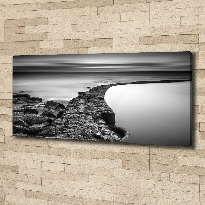 Canvas wall art Stony beach