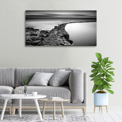 Canvas wall art Stony beach