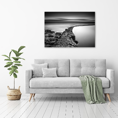 Canvas wall art Stony beach