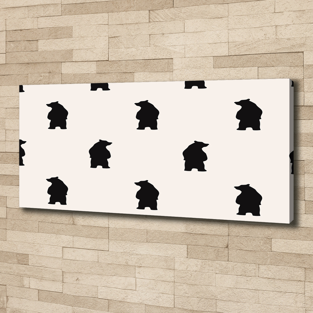 Canvas wall art Bears