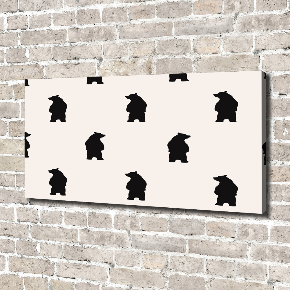 Canvas wall art Bears