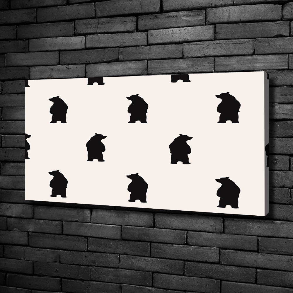 Canvas wall art Bears