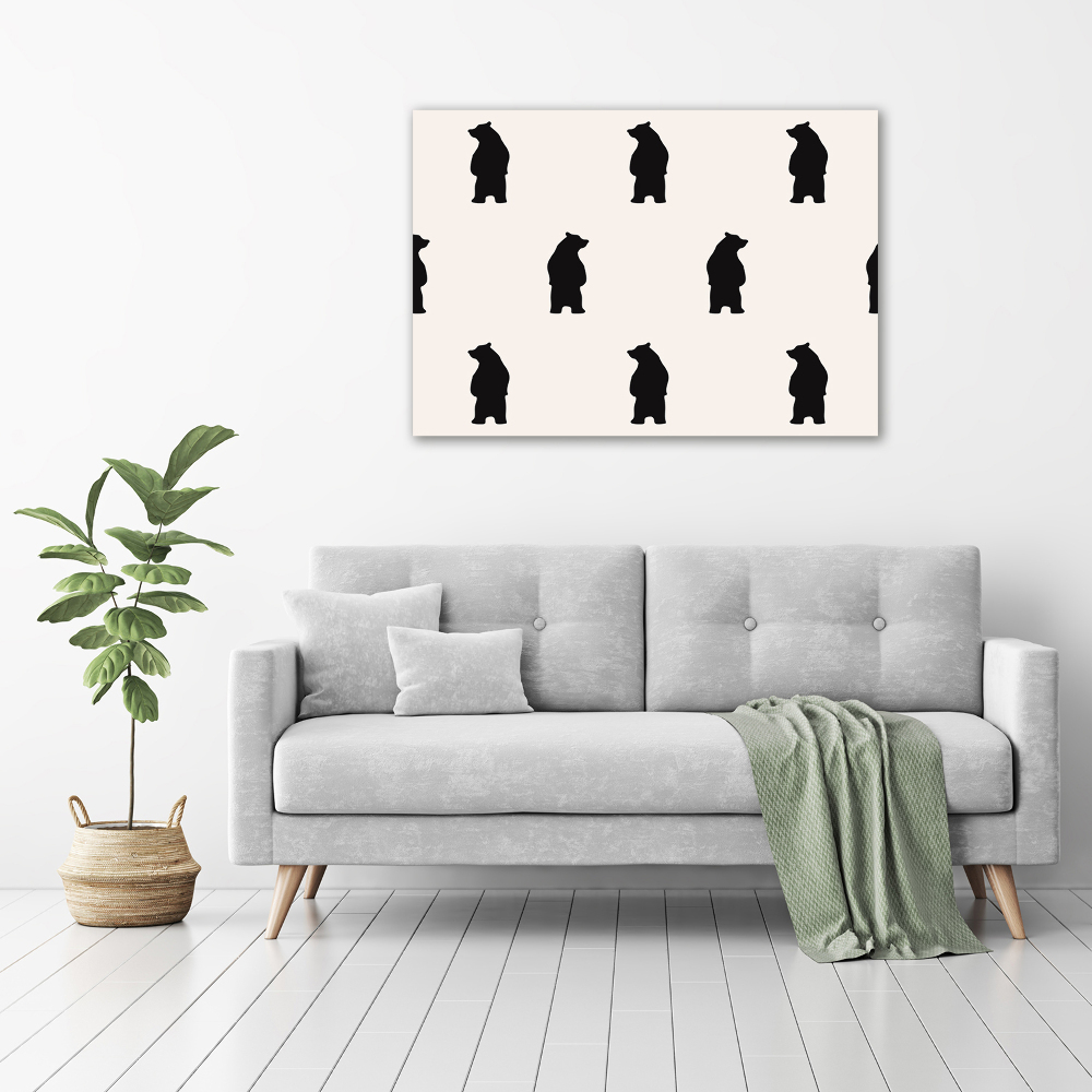 Canvas wall art Bears