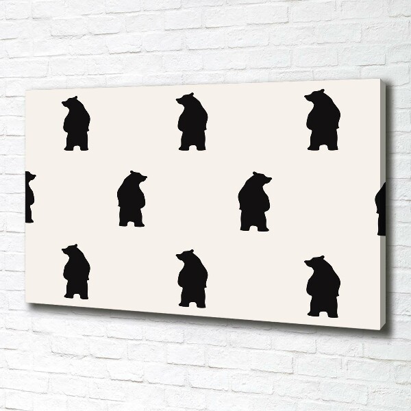 Canvas wall art Bears