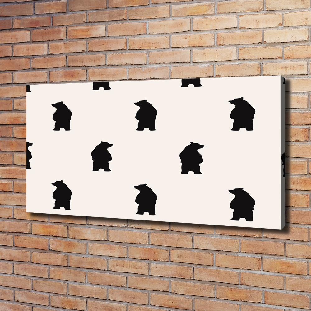 Canvas wall art Bears