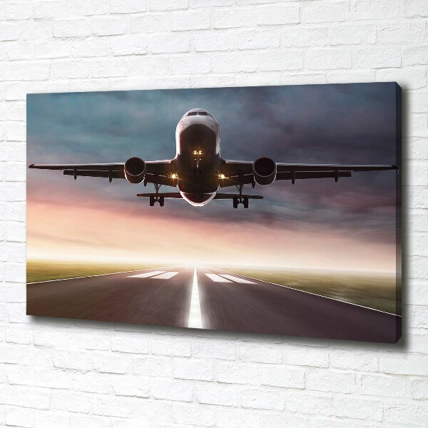 Canvas wall art Starting plane