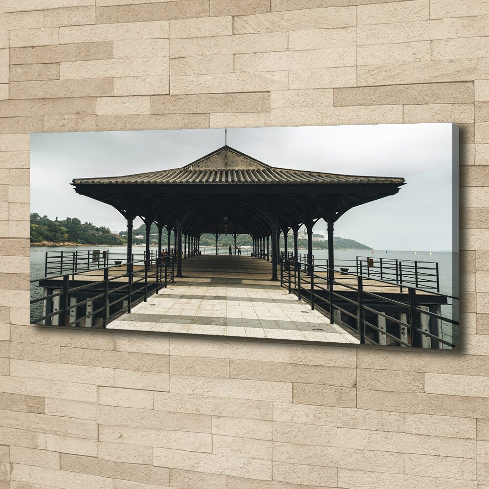 Canvas wall art Pier in Hong Kong