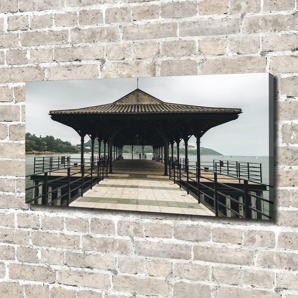 Canvas wall art Pier in Hong Kong