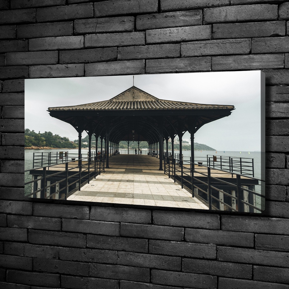 Canvas wall art Pier in Hong Kong