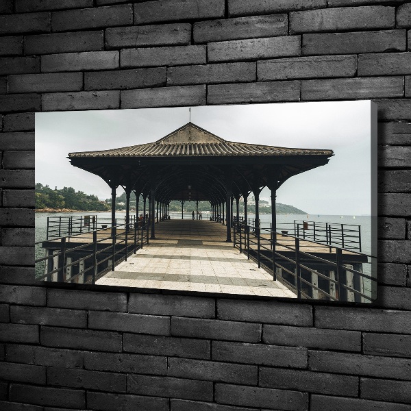 Canvas wall art Pier in Hong Kong