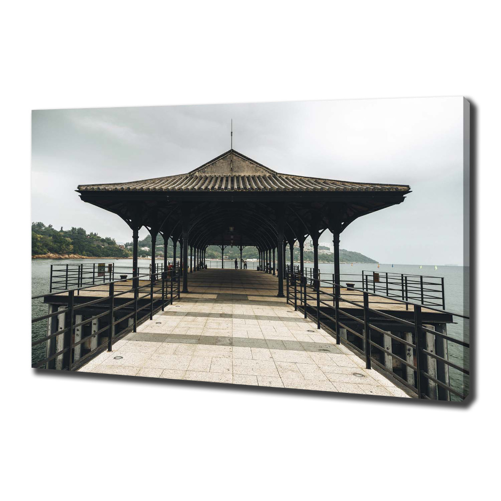 Canvas wall art Pier in Hong Kong