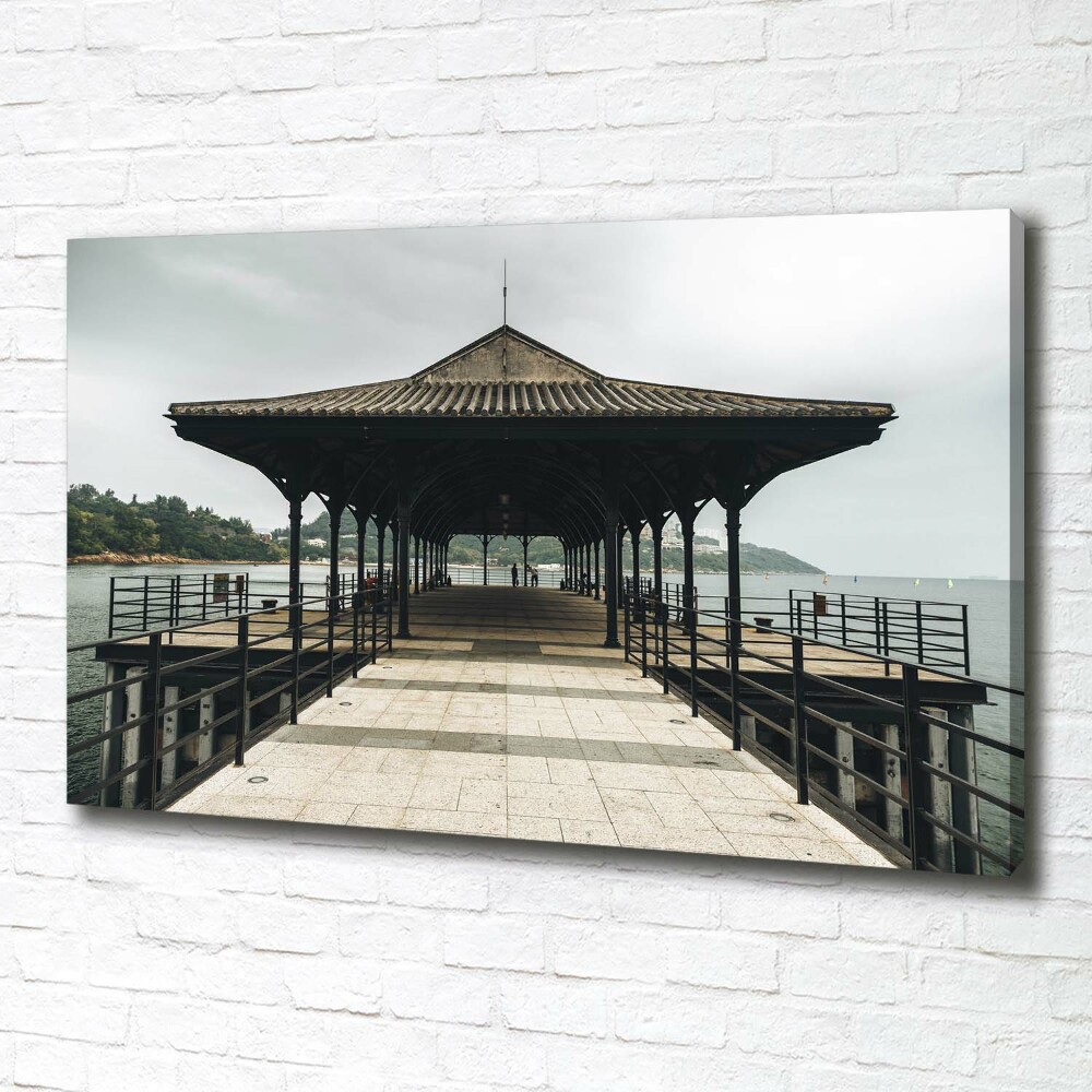 Canvas wall art Pier in Hong Kong