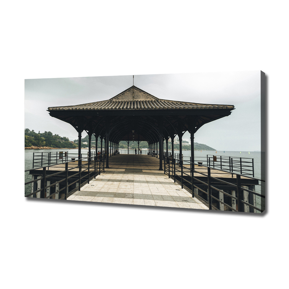 Canvas wall art Pier in Hong Kong