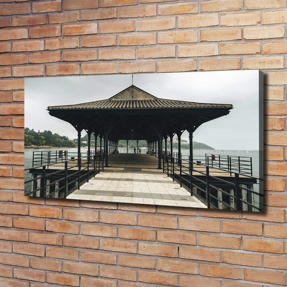 Canvas wall art Pier in Hong Kong