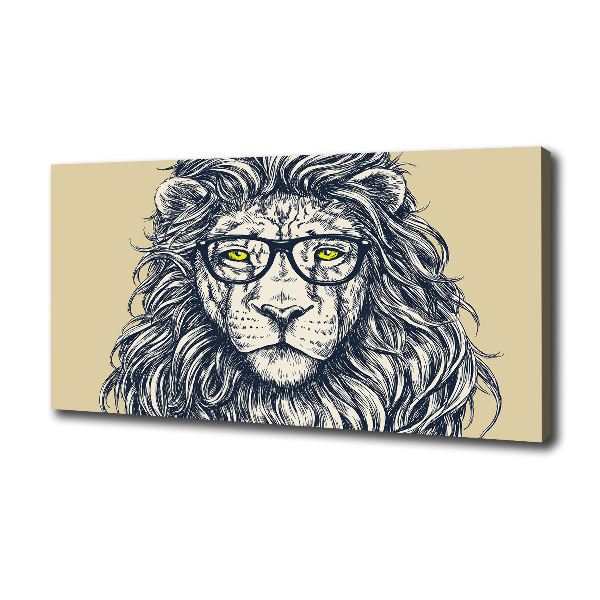 Hipster lion