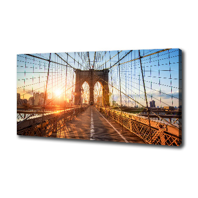 Canvas wall art Brooklyni bridge