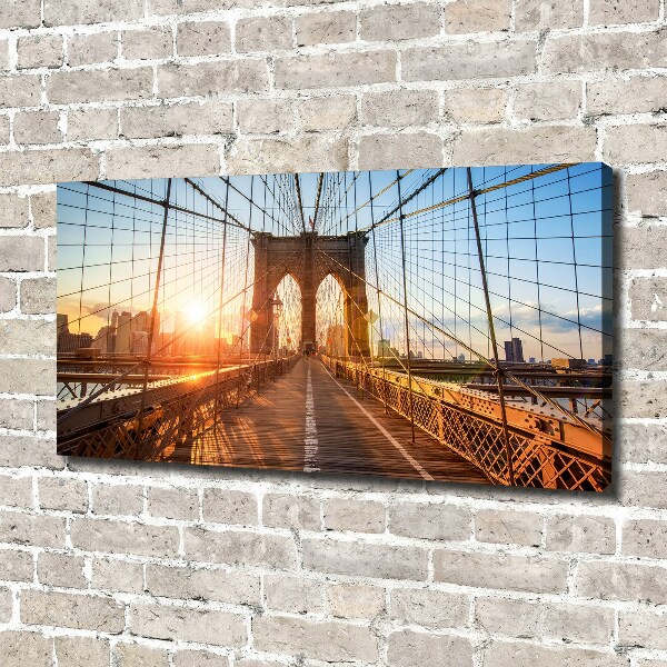 Canvas wall art Brooklyni bridge