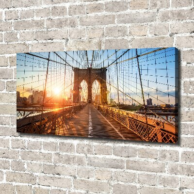 Canvas wall art Brooklyni bridge