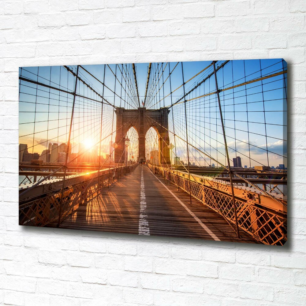 Canvas wall art Brooklyni bridge