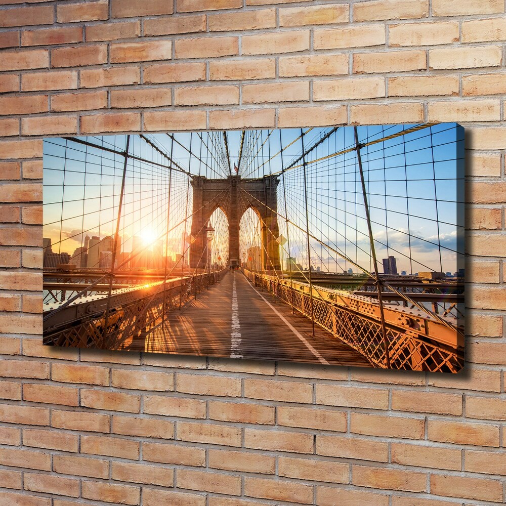 Canvas wall art Brooklyni bridge