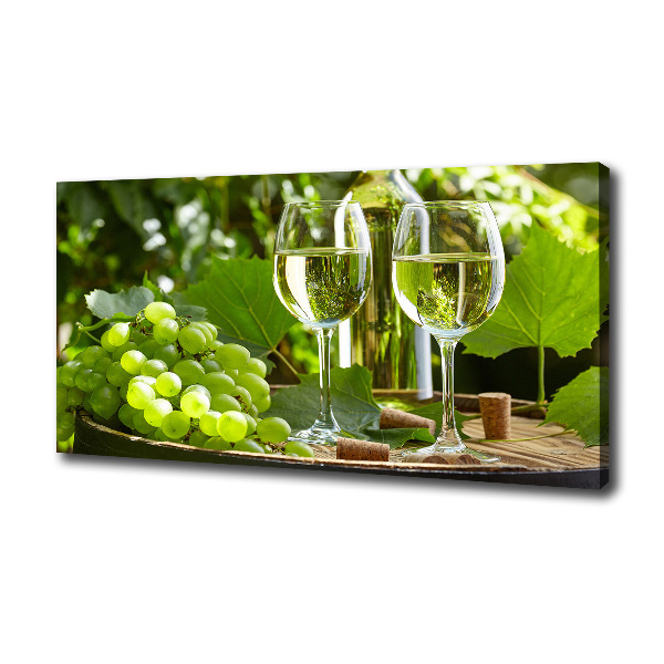 Canvas wall art White wine and fruit