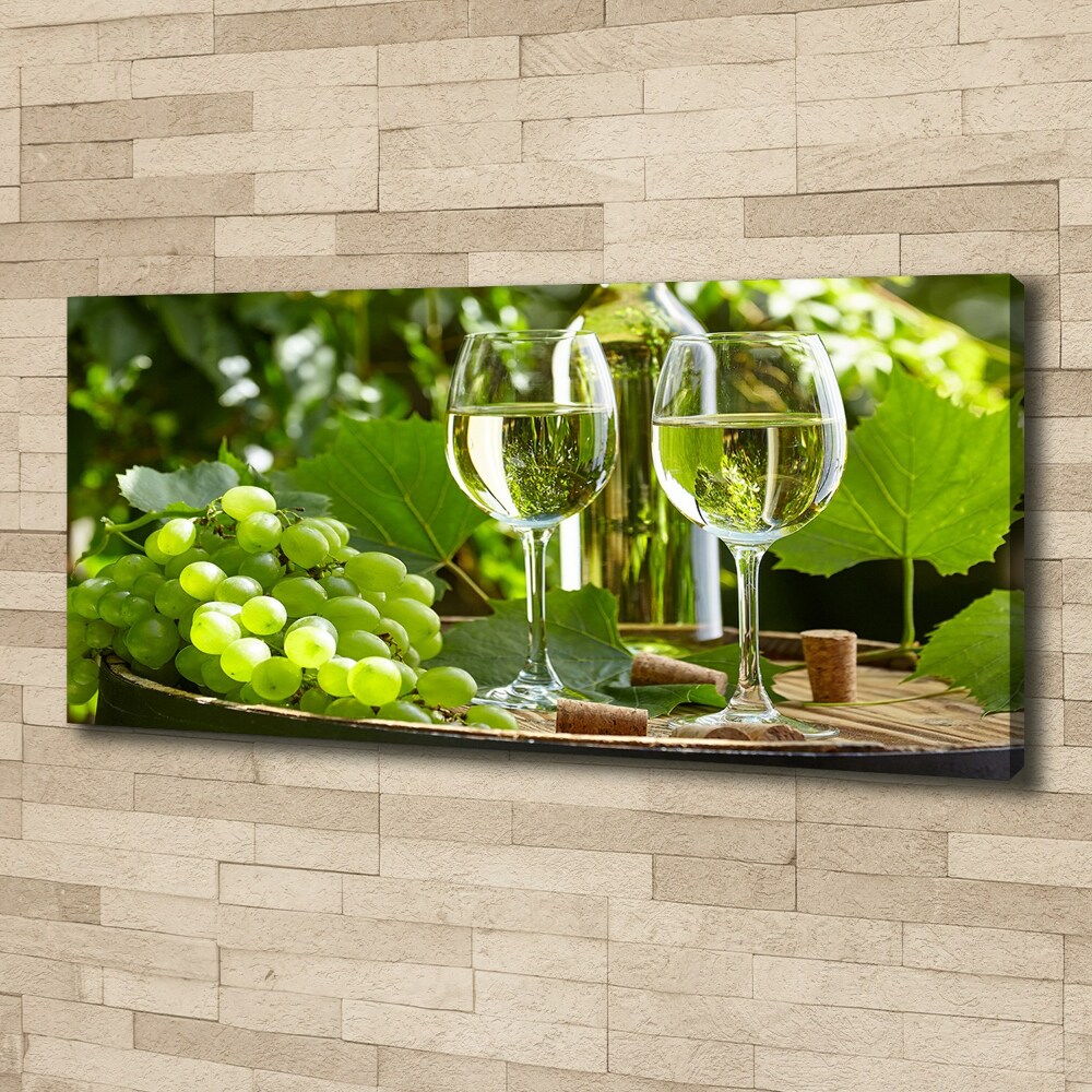 Canvas wall art White wine and fruit