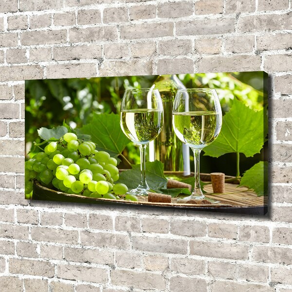 Canvas wall art White wine and fruit