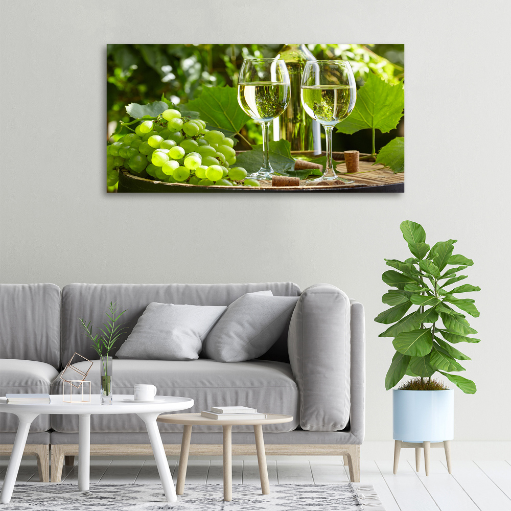 Canvas wall art White wine and fruit