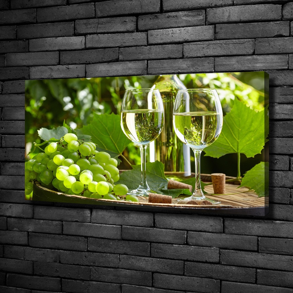 Canvas wall art White wine and fruit