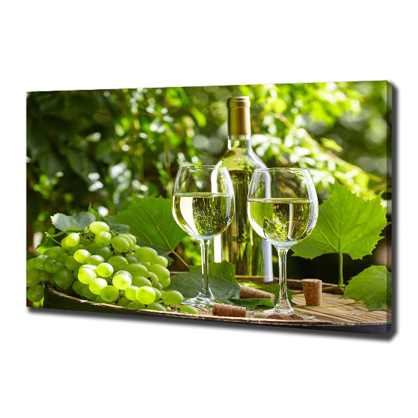 Canvas wall art White wine and fruit