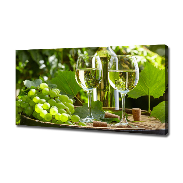 Canvas wall art White wine and fruit