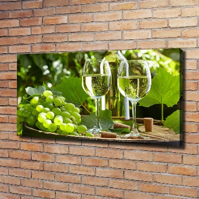 Canvas wall art White wine and fruit