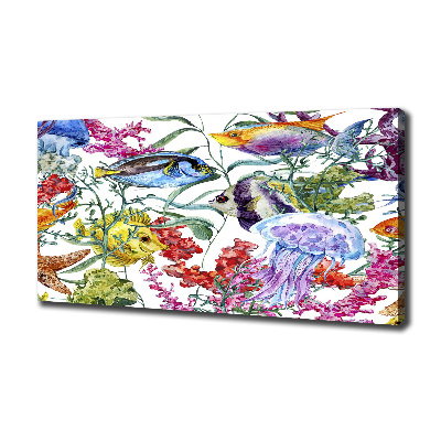 Canvas wall art Coral reef