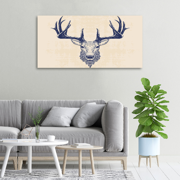 Canvas wall art Deer head