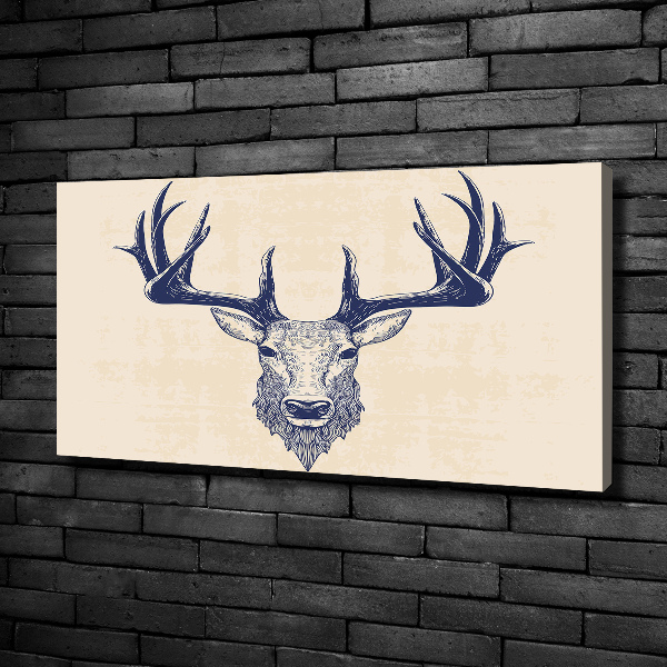 Canvas wall art Deer head