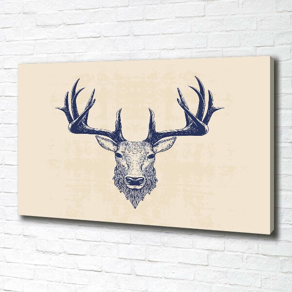 Canvas wall art Deer head