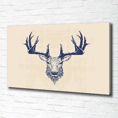 Canvas wall art Deer head