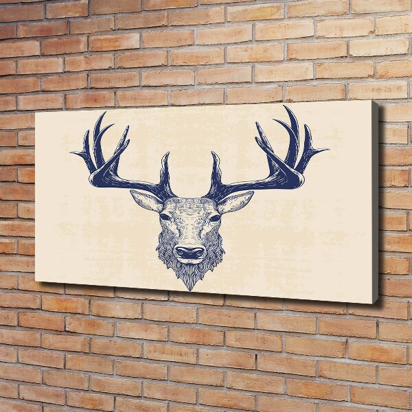 Canvas wall art Deer head